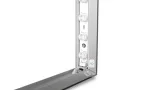 Gros plan sur l’angle du cadre avec diodes LED dans le caisson adFrame Slim