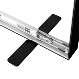 adFrame Safe Case black support foot detail and electrical mounting
