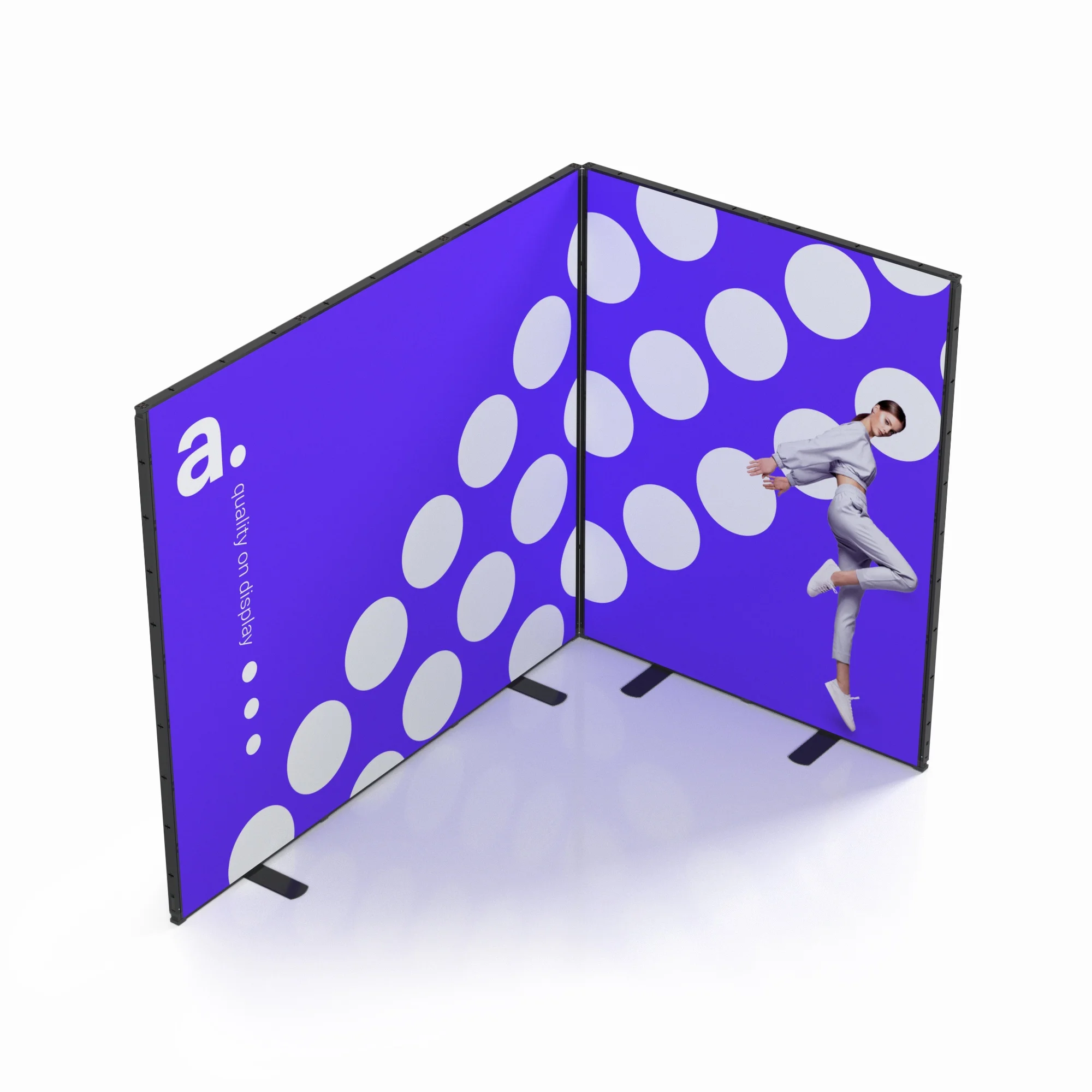 Stand Multiframe 250 2x3 L en esquina