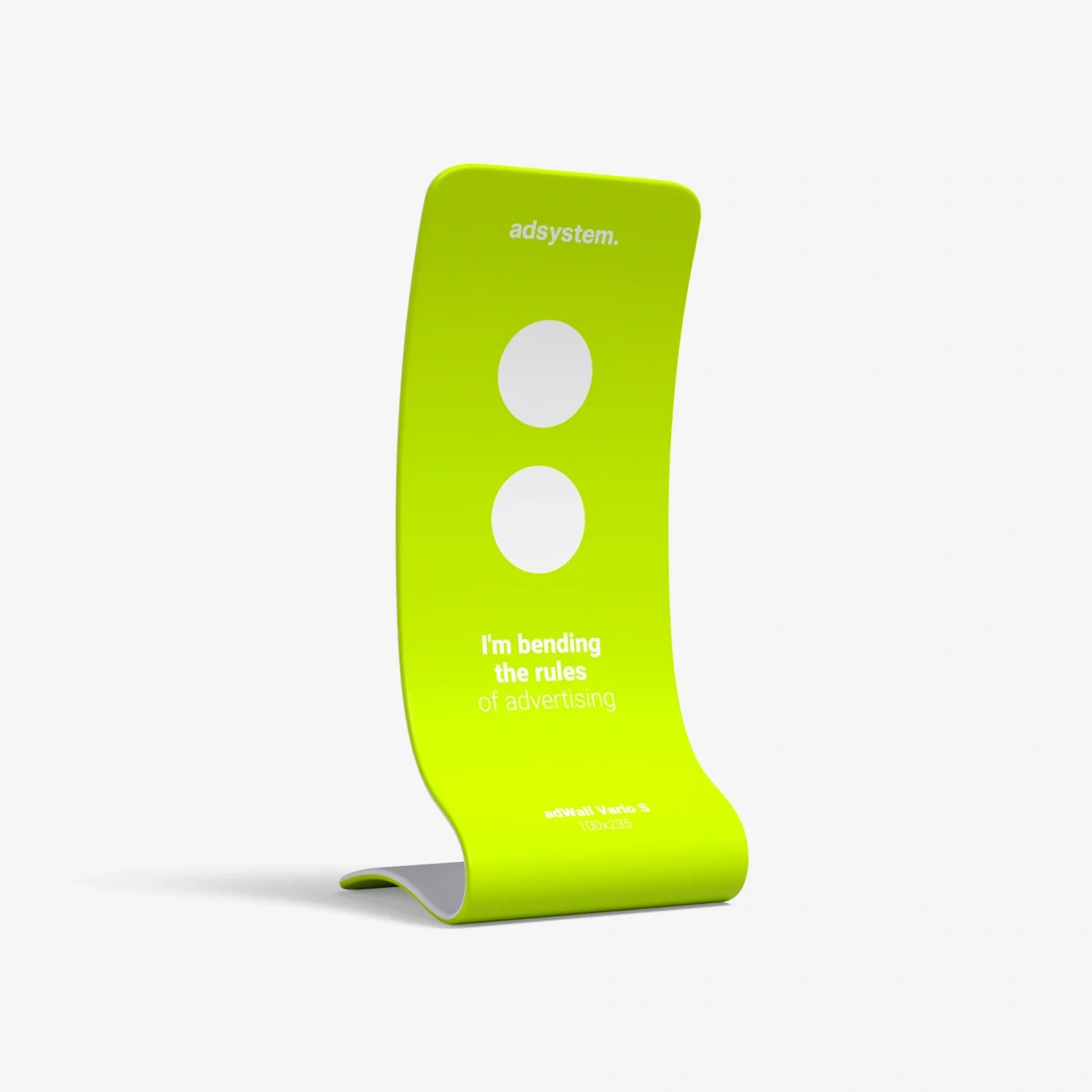 Vario S 100 single-sided advertising wall