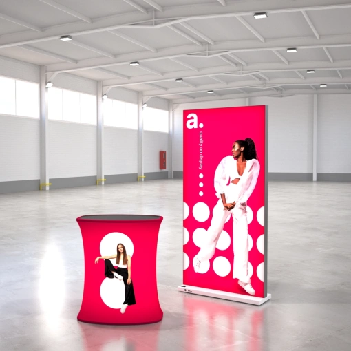 Caixa de luz publicitária retroiluminada Battery com balcão Big Quick LED