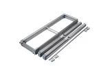 Folded aluminum frame of the Starter advertising counter