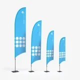 Bandiera pubblicitaria hook pro varie dimensioni