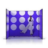Stand Multiframe pronto 3x3 a forma di U visto frontalmente
