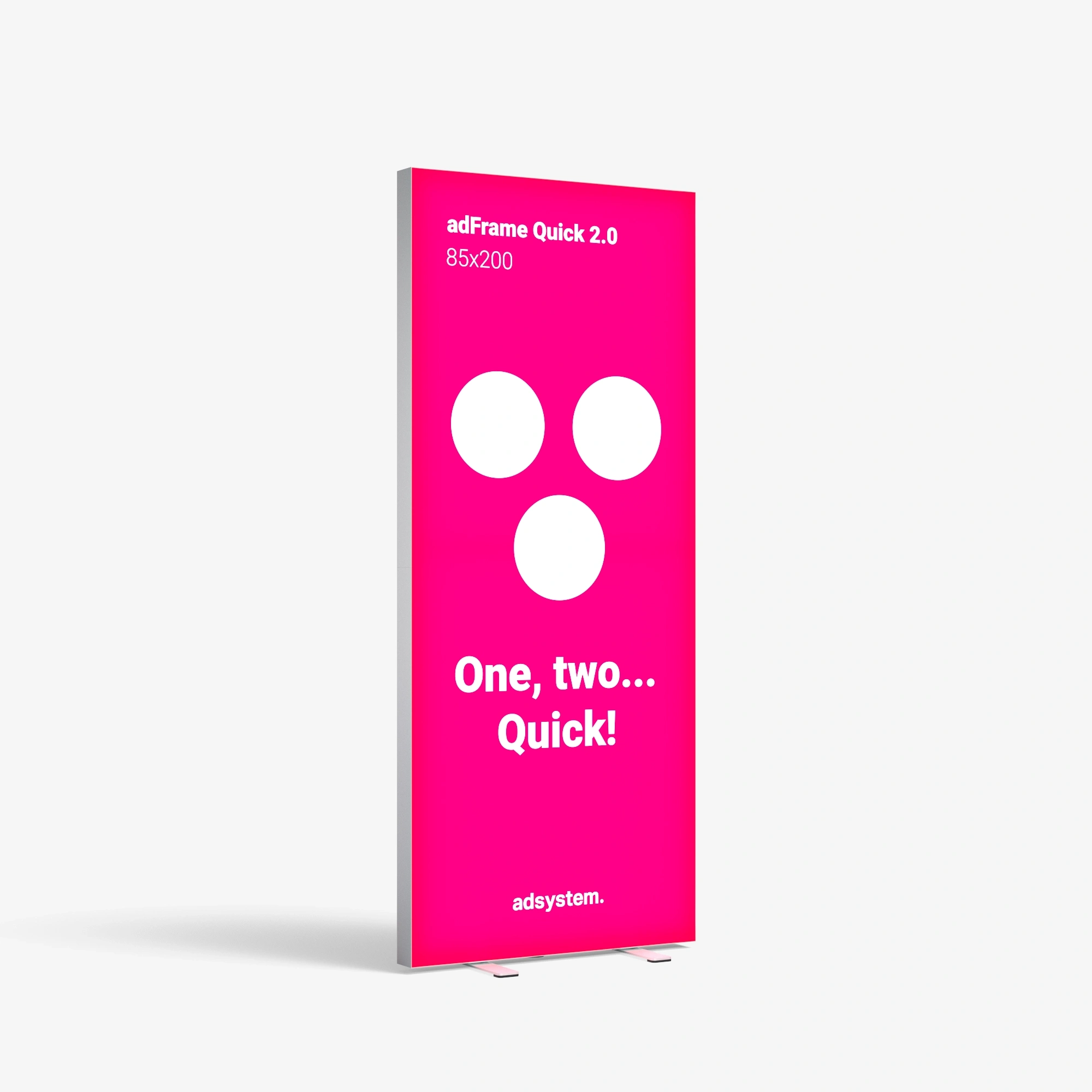 Quick 2.0 illuminated lightbox 85x200