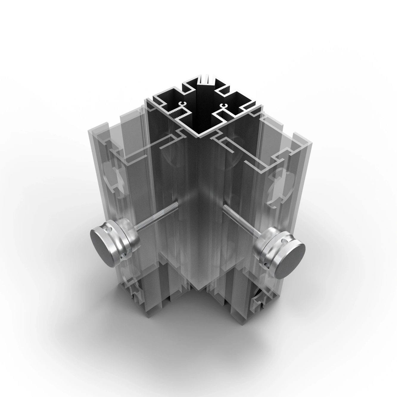 MFrame maskownica kwadratowa z gwintem x4 detal