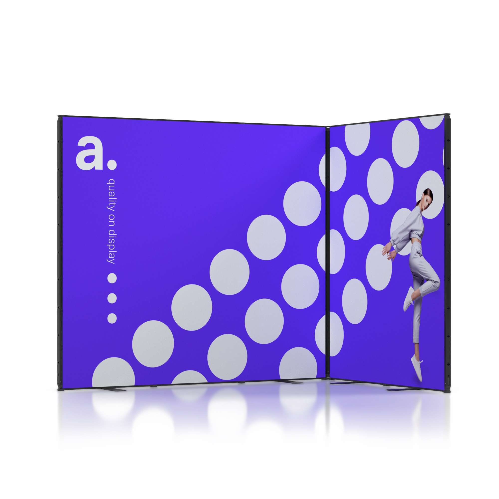 Stand Multiframe prêt en angle