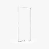 Caixa LED adFrame Slim 100x250 visualização da estrutura técnica