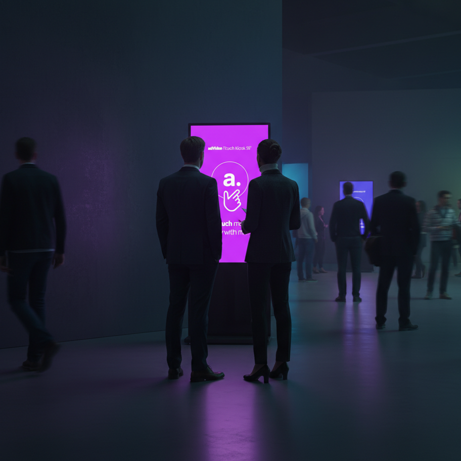 Ekran multimedialny na targach