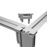 Collegamento superiore in alluminio nel desk Starter dettaglio strutturale