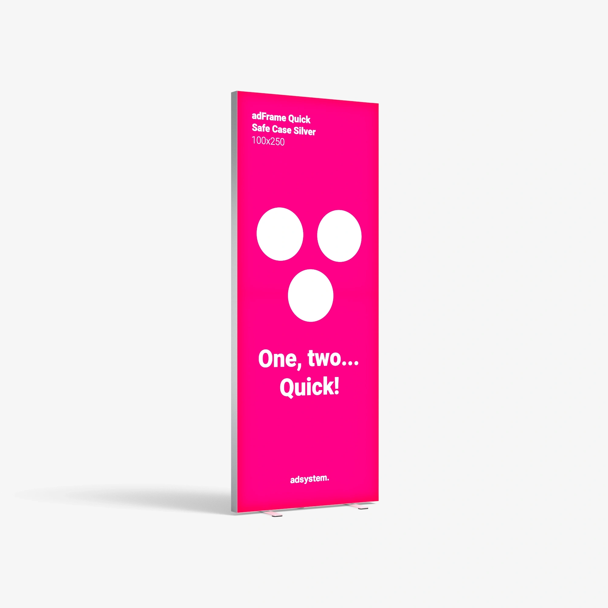 adFrame Quick Safe Case Silver 100x250