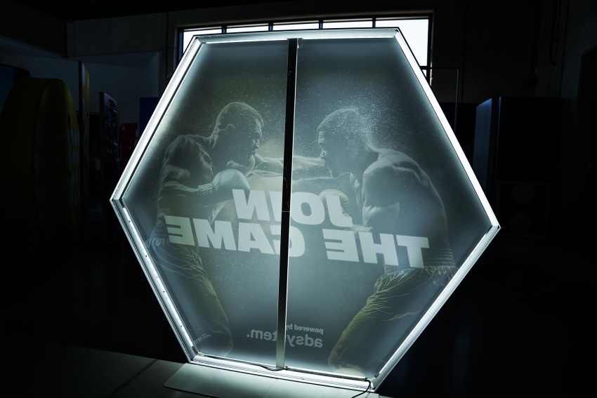 caja de luz hexagon