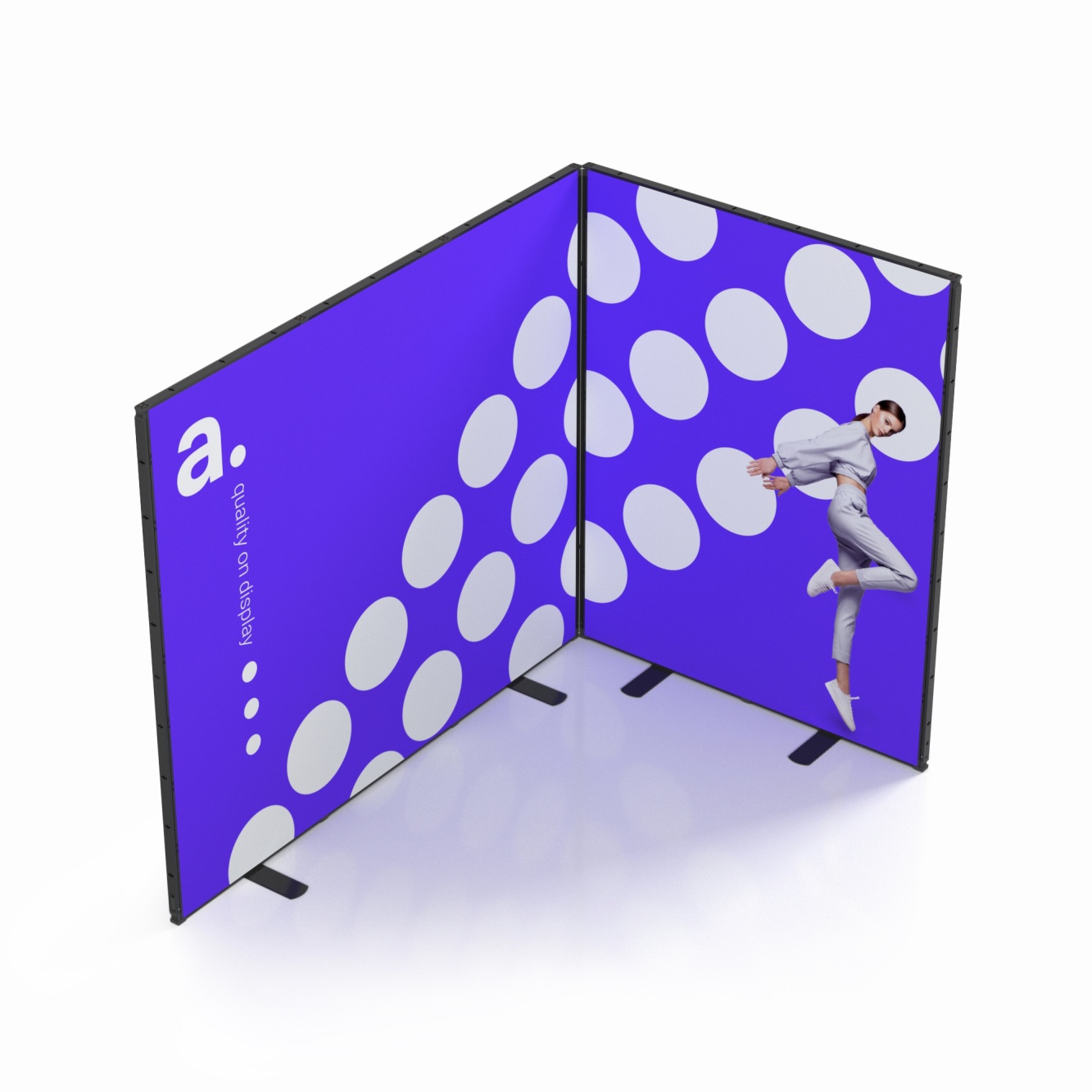 Stand Multiframe 250 2x3 L en esquina