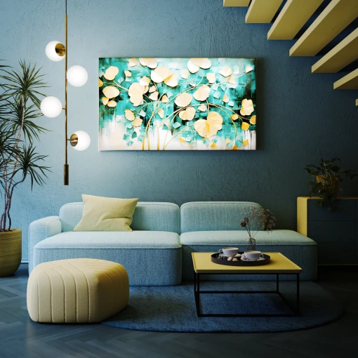 Kaseton podświetlany LED adsystem w nowoczesnej aranżacji wnętrza – reklama w przestrzeni biurowej