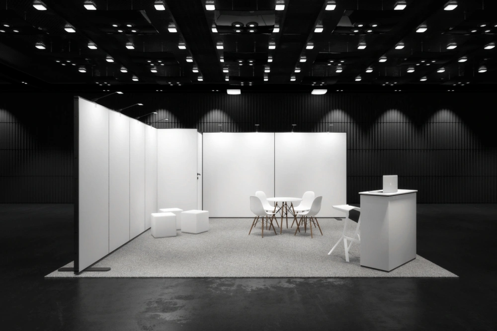 Wstępna wizualizacja stoiska targowego