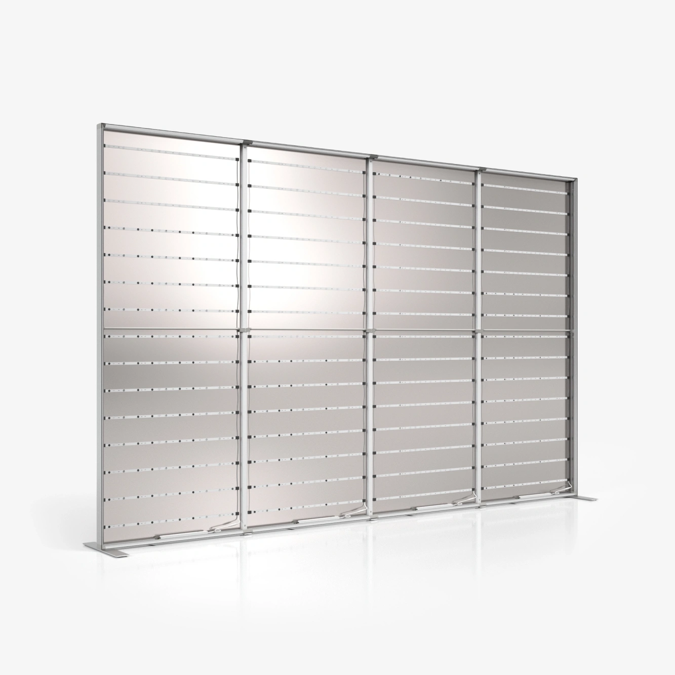 Kaseton reklamowy LED adFrame Flex 400x250 – konstrukcja boczna z podświetleniem