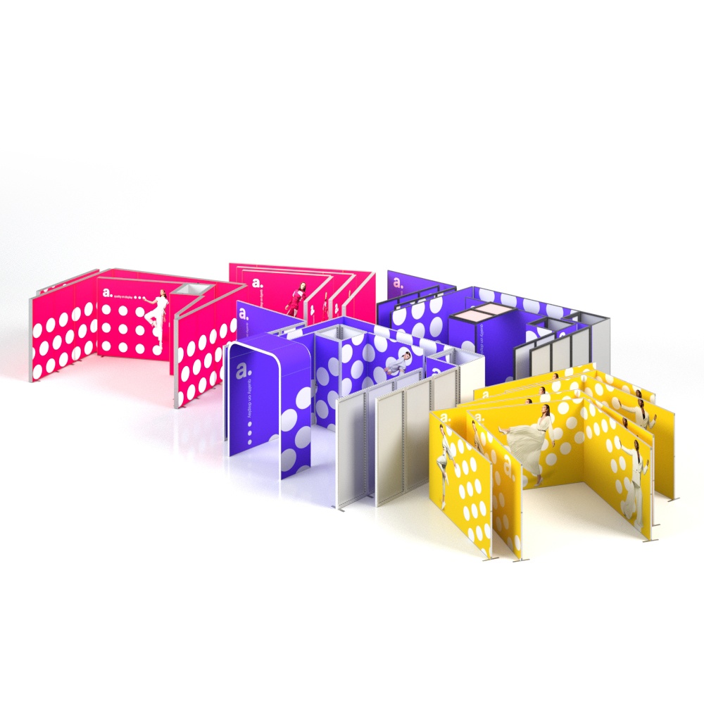 Sets listos de stands para ferias