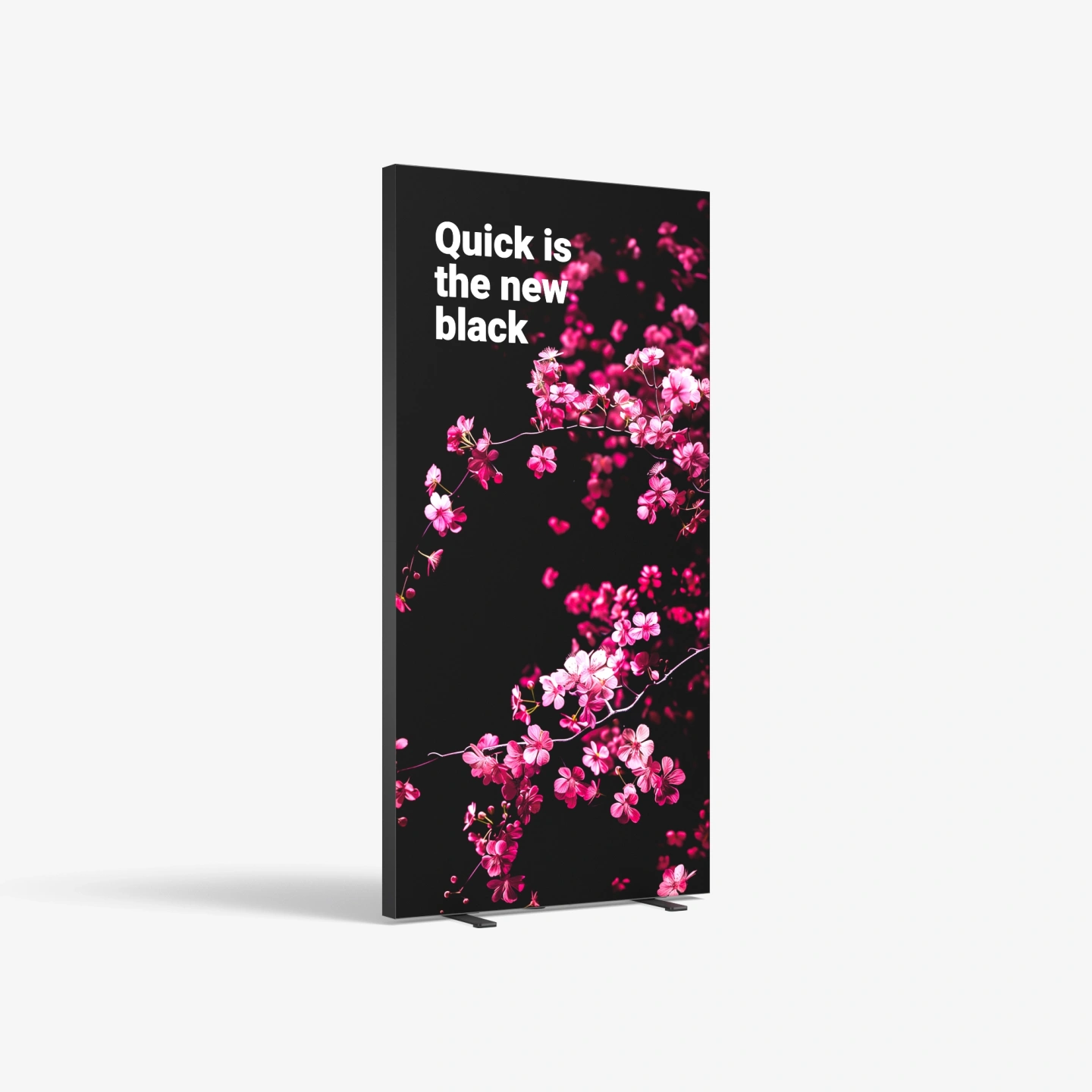 Caixa publicitária adFrame Quick 100x200 BLACK