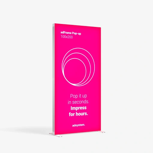 Caixa publicitária dupla face Popup lightbox 100x200