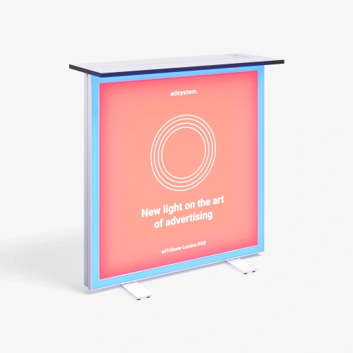 adTribune Lumina RGB comptoir publicitaire photo principale