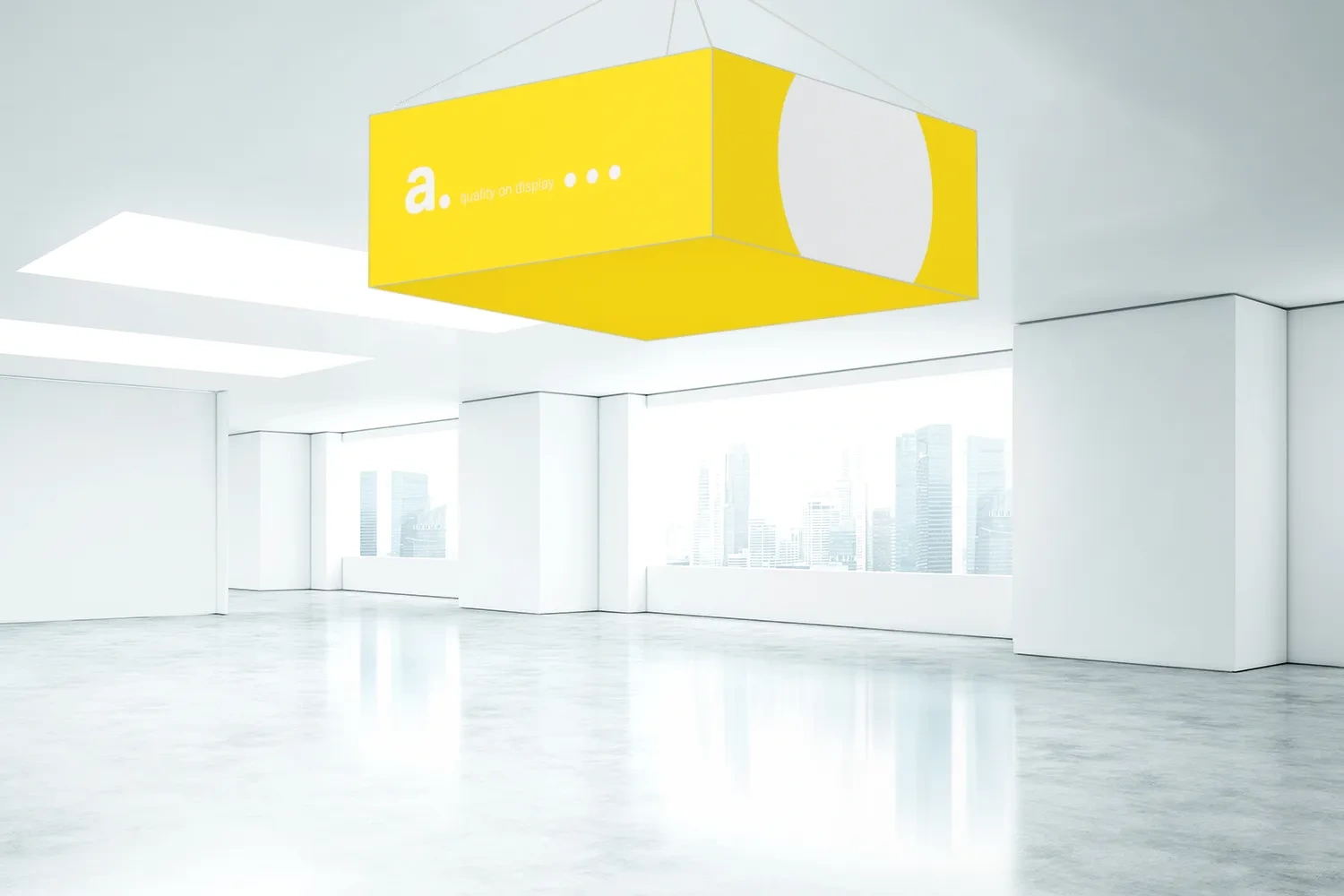 Cubo publicitario colgante CTF