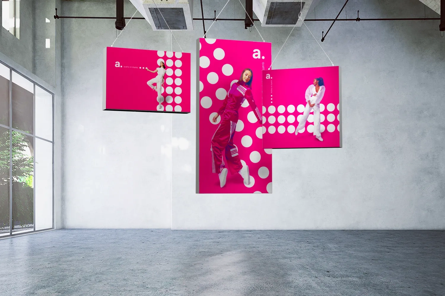 Cajas de luz publicitarias colgantes LMD hanging interior