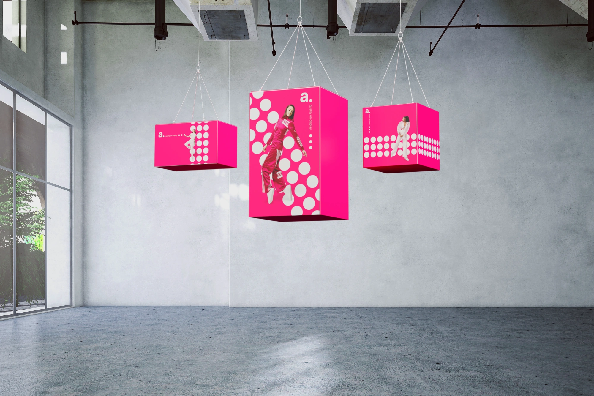 Cajas de luz publicitarias colgantes CTF LED hanging