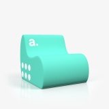 Adfoam forma visualización asiento publicitario con impresión