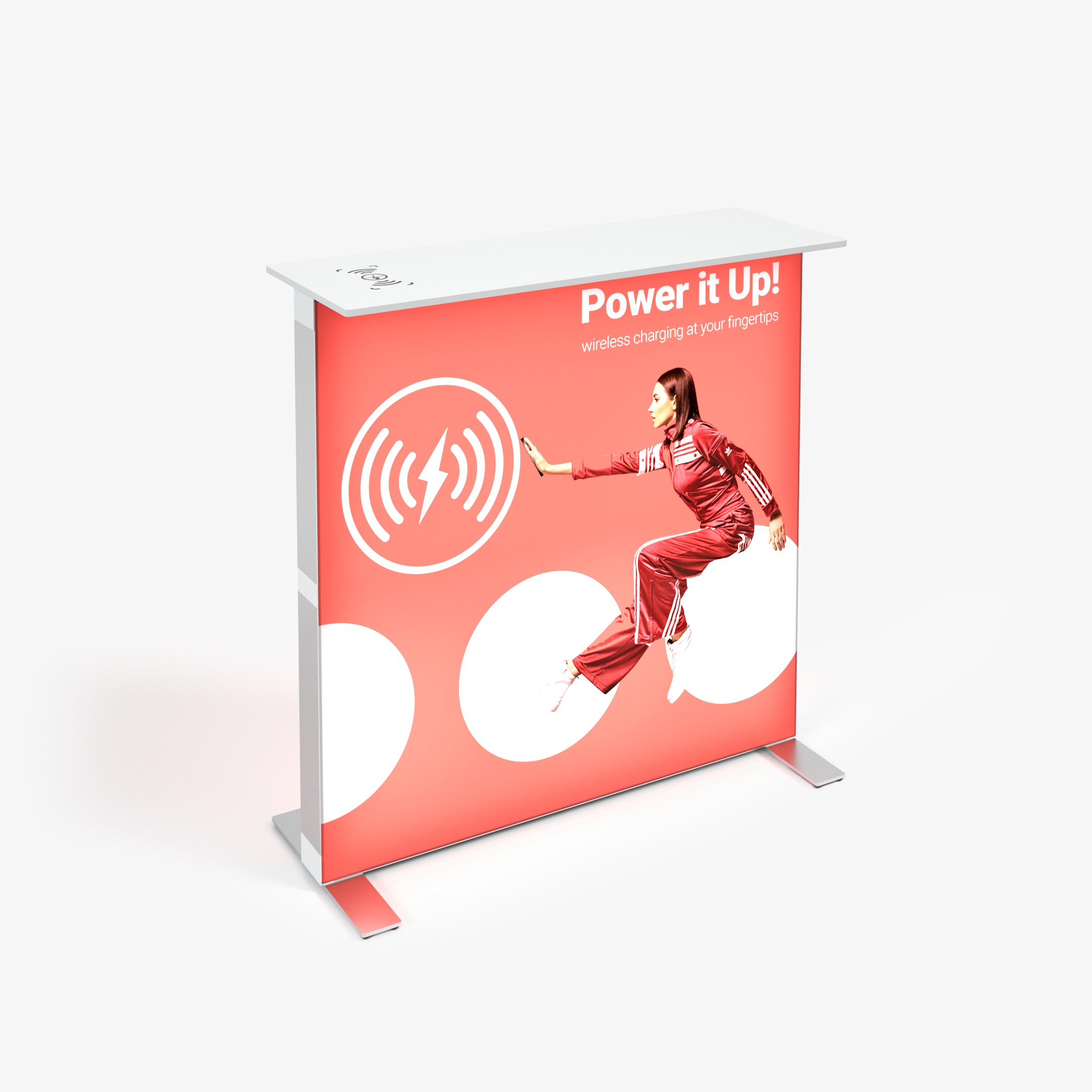 Desk pubblicitario a induzione Pop-up