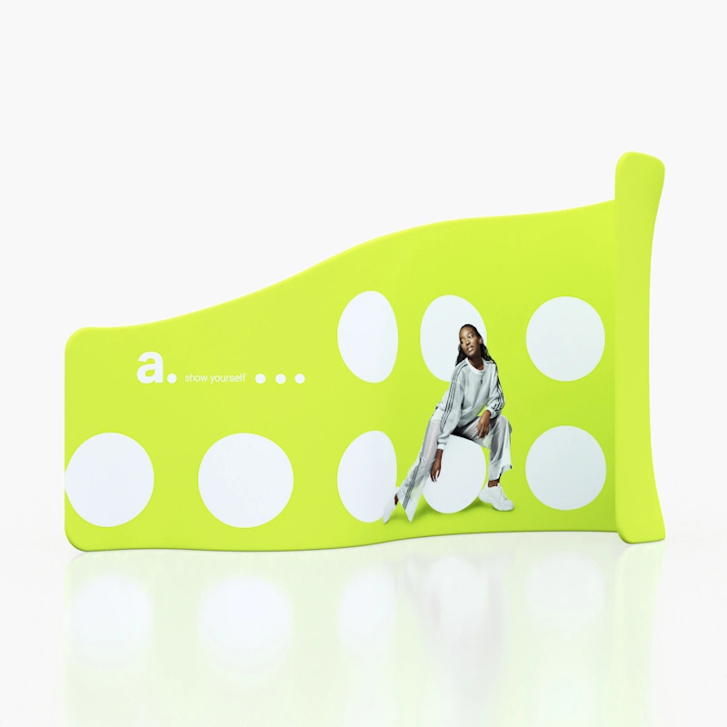 Parede ondulada Vario Twist com forma original solução chamativa para montagens criativas