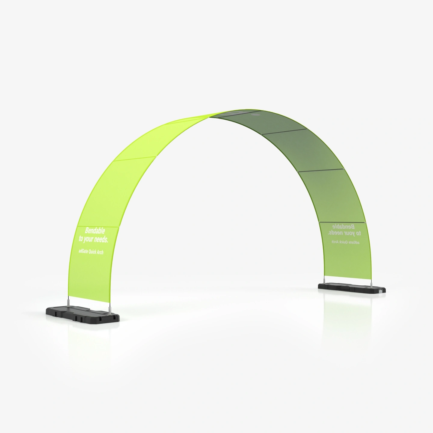 Arco pubblicitario adGate Quick Arch vista prodotto con grafica