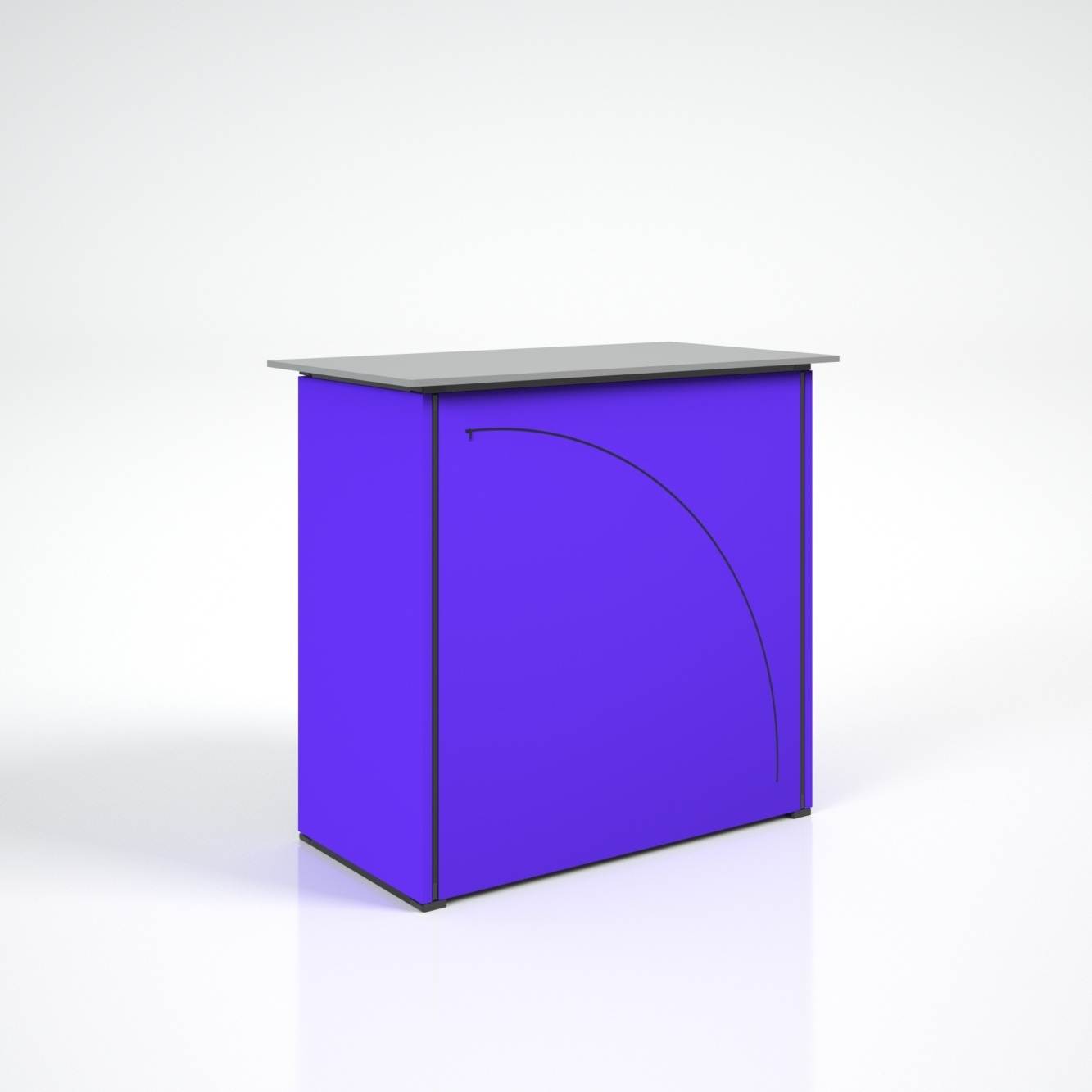 Multiframe tribune retro desk