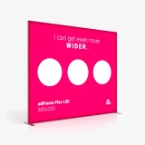 Kaseton reklamowy LED adFrame Flex 300x250 z grafika promocyjna