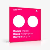 Caixa retroiluminada adFrame Smart R3 200x200 com impressão sistema expositivo