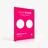 Apresentação da caixa publicitária LED adFrame Flex vídeo instrutivo