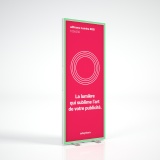 Caisson publicitaire Lumina RGB 100x200 cm double face