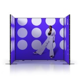 Gotowe stoisko Multiframe 3x3 w ksztalcie litery U z frontu