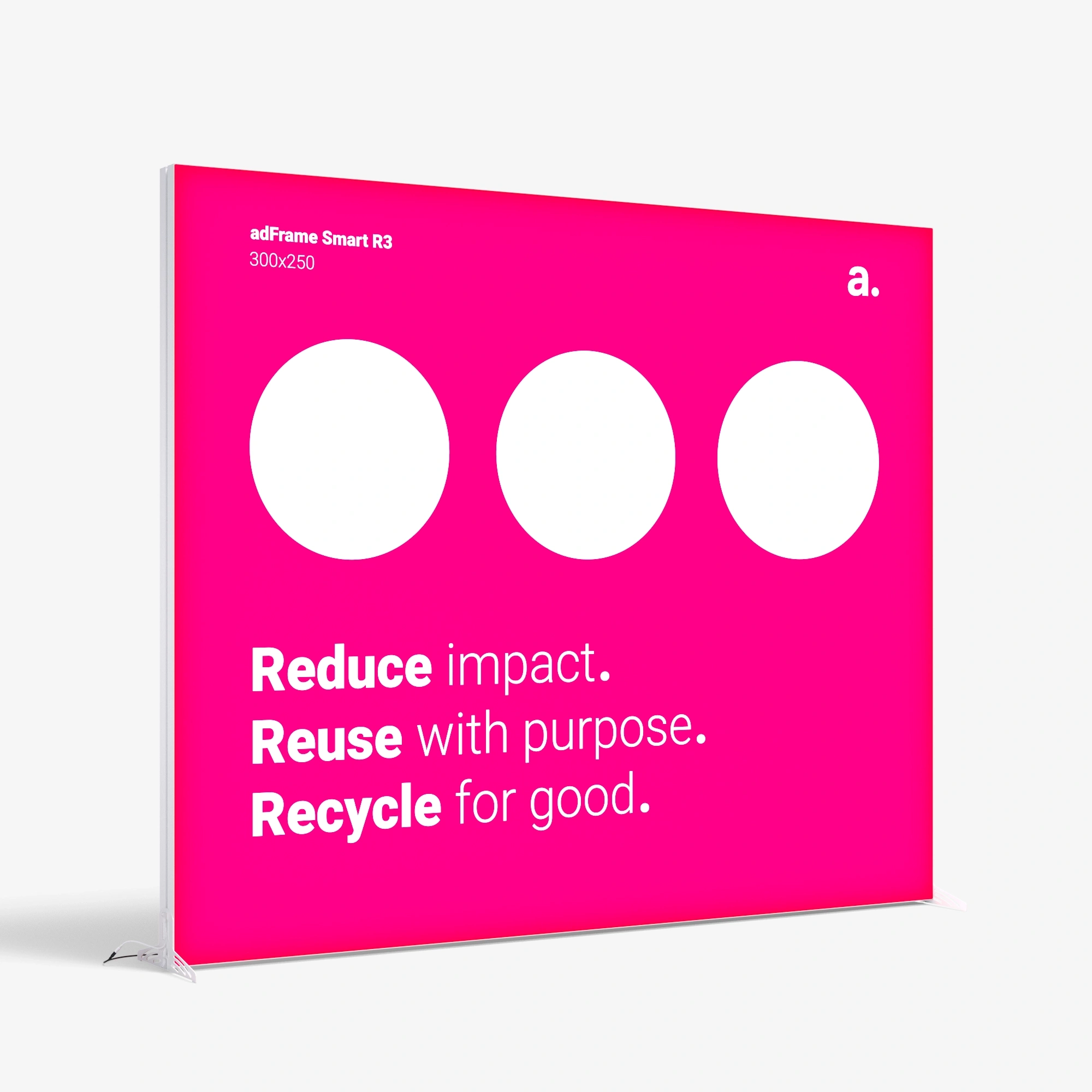 Kaseton podswietlany adFrame Smart R3 300x250 z grafika promocyjna